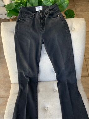 Frame Denim Black Bootcut Jeans